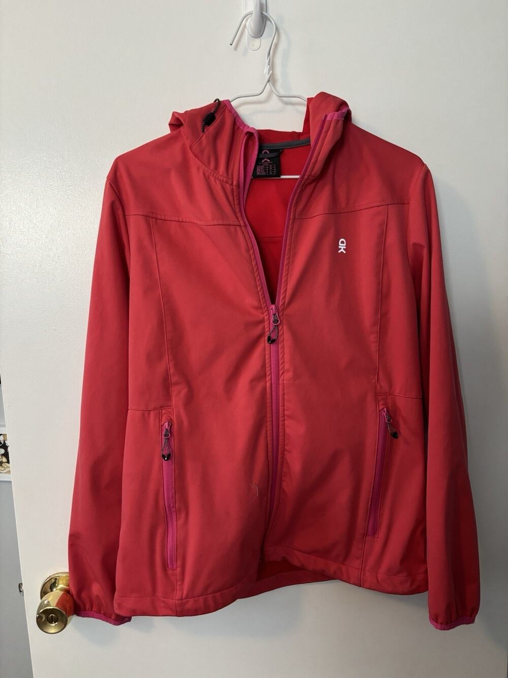 Y2K Minimalist Granola Girl Outdoorsy Chic Salmon Light Spring Jacket Medium